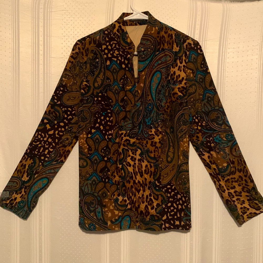 Notations Ladies Zip Up Blouse